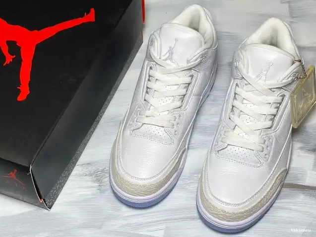 Rep TBK 3 136064-111 White Retro Triple Jordan Air 0610